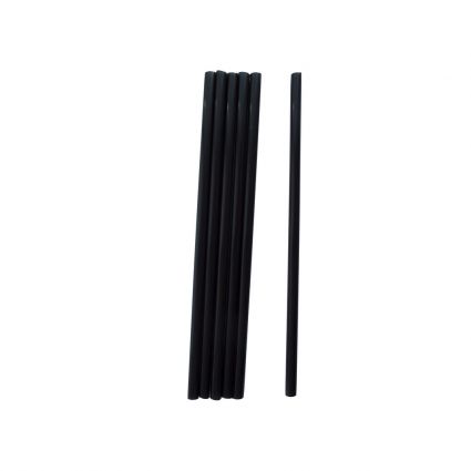Трубочки Фреш чёрные прямые d-6,8 21 см 500 шт - 1