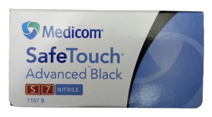 Перчатки нитриловые Safe Touch чёрные S 5.0 г 100 шт - 4