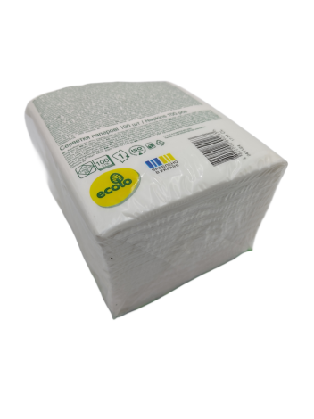 Серветки 21х24 1 шар білі 100 шт - 2