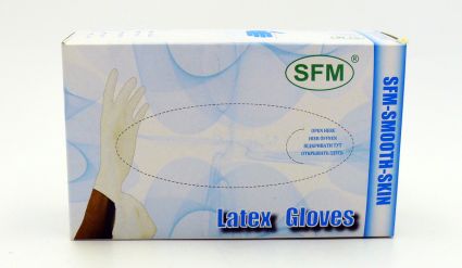 Перчатки SFM латексные L 100 шт - 1