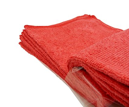 Салфетка микрофибра СleanUp универсальная красная 30х30 см 5 шт - 2