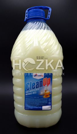 Clean Up молоко + мёд жидкое мыло пет бутылка 5л - 1