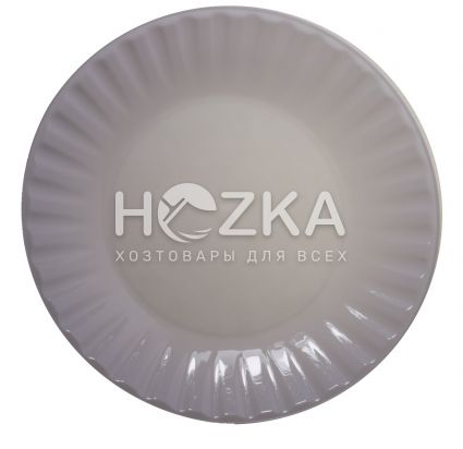 Тарелка стеклоподобная 20,5 см белая 10 шт - 2