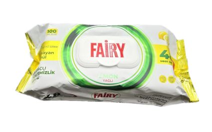 Fairy Універсальні вологі серветки для очищення поверхонь Лимон 100 шт - 2