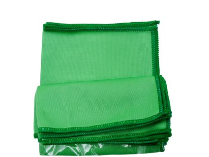 Салфетка микрофибра CleanUp для стекла зеленая 5 шт 35х35 см - 3
