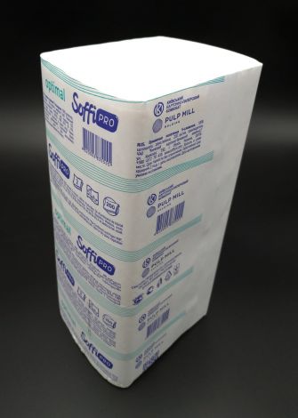 Полотенца бумажные SoffiPRO Optimal V-сл. 2 слоя белые 200 л/пач - 1