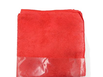Салфетка микрофибра СleanUp универсальная красная 30х30 см 5 шт - 4