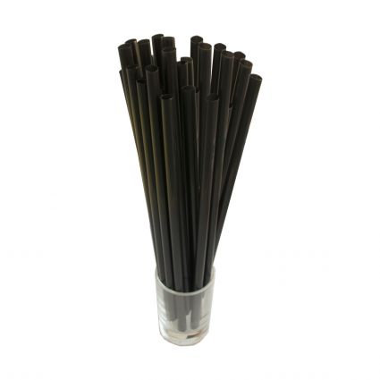 Трубочки Фреш чёрные в индивидуальной упаковке 200 шт - 1