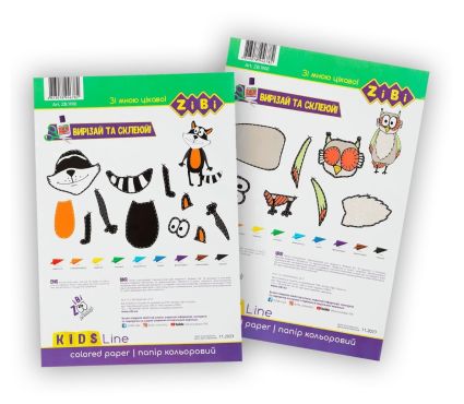 Кольоровий папір 9 кольорів 18 аркушів - 3