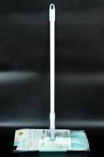 Швабра, запаска високої щільності (товщина 8 мм), 42 см, телескопічний алюмінієвий кий 120см Максус-Плюс