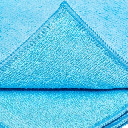 Салфетка микрофибра Сlean Up универсальная голубая 35х35 см 5шт - 2