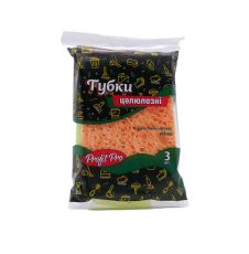 Губка кухонна вологопоглинаюча 3 шт