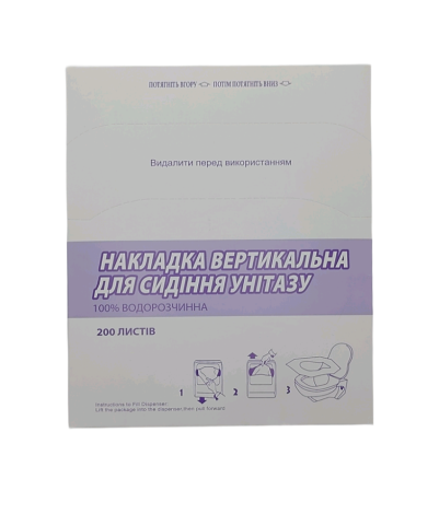Накладки на сиденье унитаза 1/4 сложения 200 шт - 1