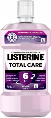 Ополаскиватель полости рта Listerine Total Care 500 мл - 1