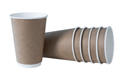 Стакан Крафт 330 мл двошаровий паперовий 18 шт/уп - 1