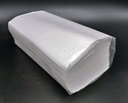 Полотенца бумажные отбеленные однослойные V 160 шт/уп - 1