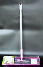Швабра  мікрофібра  з запаскою  40 см і металевою телескопічною ручкою 125см. Максус-Плюс