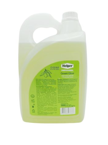 Жидкое мыло Премиум Green Olive 5л Helper Professional - 2