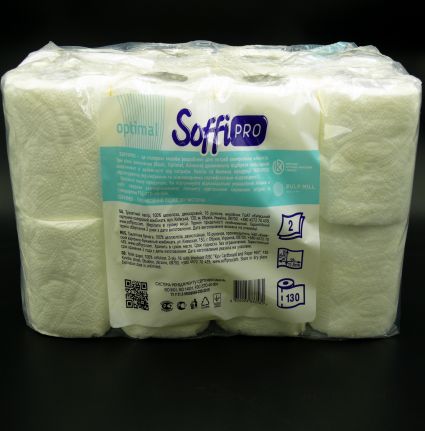 Туалетная бумага SoffiPRO 16шт 15 м - 2