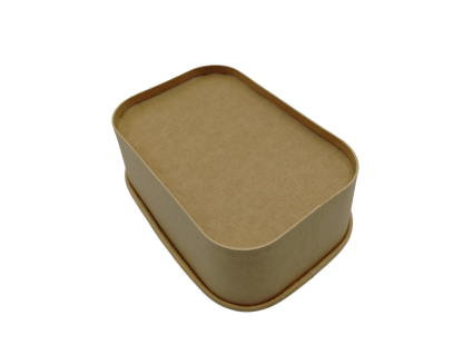 Контейнер бумажный прямоугольный крафт + крышка 750 мл 50 шт - 5