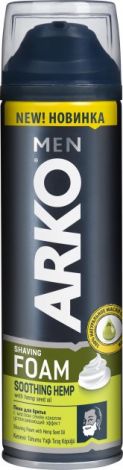 ARKO пена для бритья SOOTHING HEMP 200мл - 1