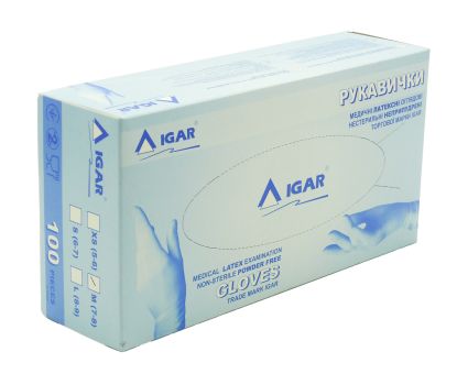 Рукавички IGAR латексні М 100 шт - 2