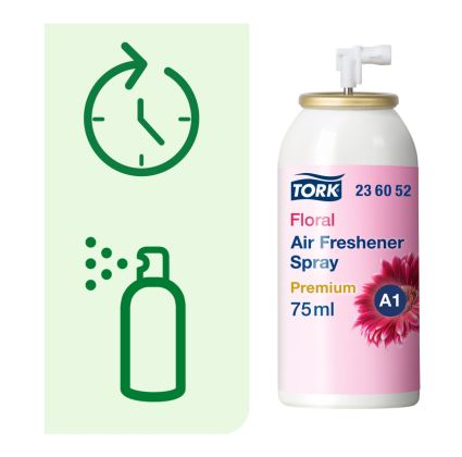Аерозольний освіжувач повітря Tork Premium з квітковим ароматом, 75 мл, 3000 порцій - 3