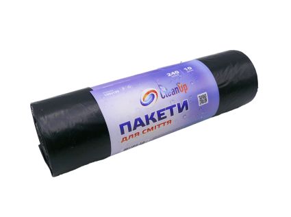 Мішки для сміття Professional Clean Up 240 л 10 шт чорні - 1