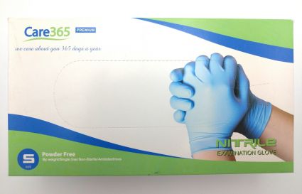 Перчатки смотровые нитриловые синие S 100шт - 1