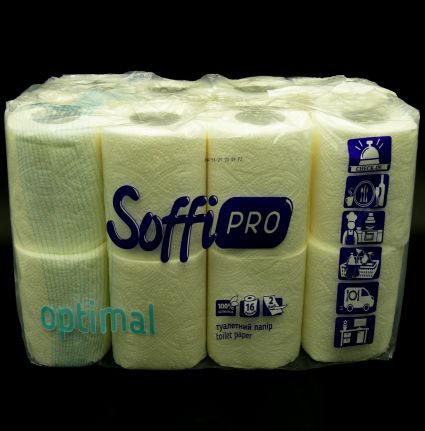 Туалетная бумага SoffiPRO 16шт 15 м - 1