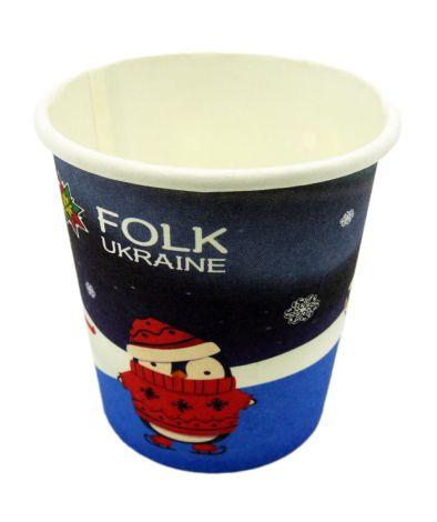 Склянка Е 110 мл паперова 50 шт/уп кольорова - 2