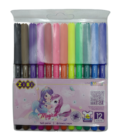 Фломастеры 12 цветов - 1