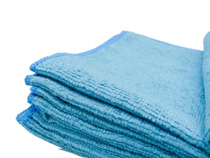 Серветка мікрофібра Сlean Up універсальна блакитна 35х35 см 5 шт - 3