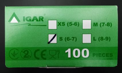 Перчатки IGAR латексные S 100 шт - 4
