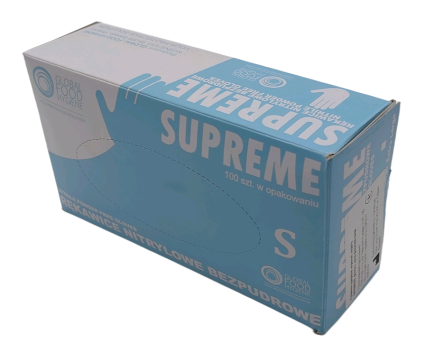 Перчатки SUPREME нитриловые синие S 100 шт - 2