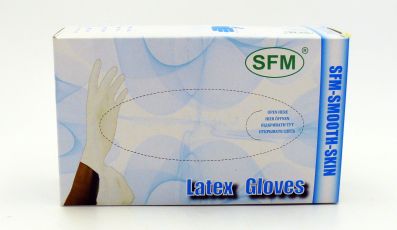Перчатки SFM латексные M 100 шт
