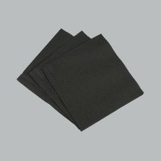 Барные черные салфетки 24*24см, 300 штук в пачке однослойные