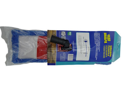 Швабра мікрофібра з запаскою 44 см і металевою телескопічною ручкою 130 см - 1