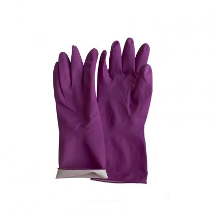 Перчатки резиновые L универсальные ФБ розовые - 3