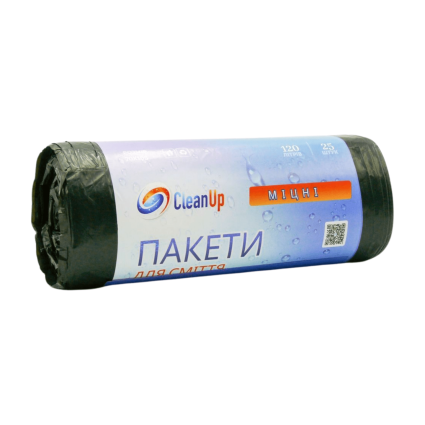 Мішки для сміття Сlean Up 120 л/25 шт міцні - 1