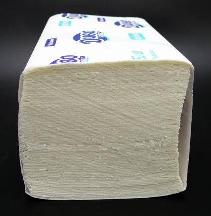 Полотенце бумажное Диво Optimal V-сложения 2 слоя белые 150 листов в упаковке - 2