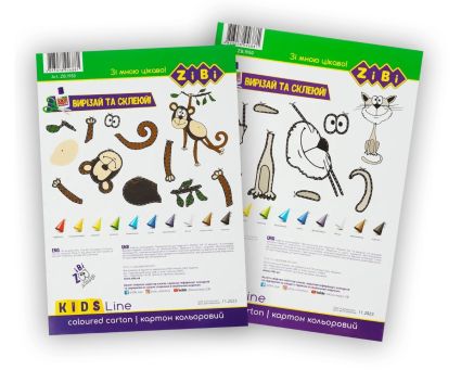 Набір кольорового картону двостороннього 10 аркушів - 3