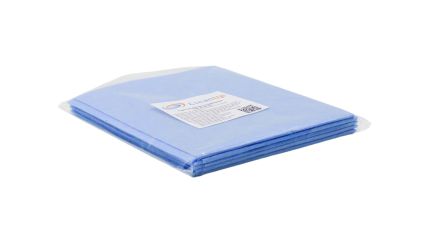 Салфетки вискозные CleanUp 38х30 голубые 5 шт - 2