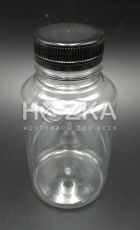 Бутылка прозрачная 0,25 л + крышка 38 мм