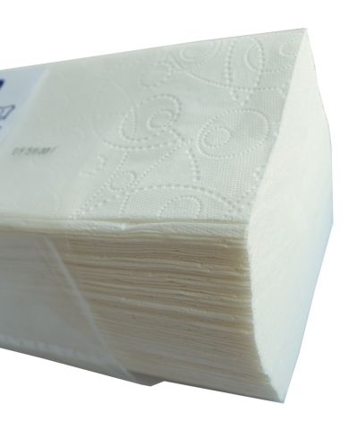 Полотенце бумажное Диво Optimal V-скл. 2 слоя белые 150 л/уп - 3
