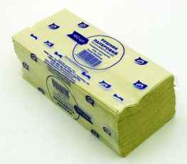 Салфетка-вкладыш V-сложение серая 160 листов в упаковке Папір-Мал