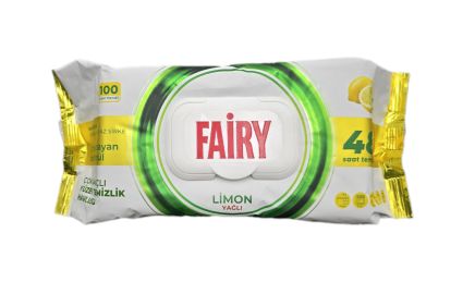 Fairy Універсальні вологі серветки для очищення поверхонь Лимон 100 шт - 1
