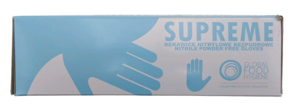 Перчатки SUPREME нитриловые синие S 100 шт - 4