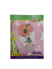 Тетрадь для нот 12 листов А5