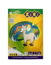 Кольоровий папір двохсторонній 7 кол. 14 арк.